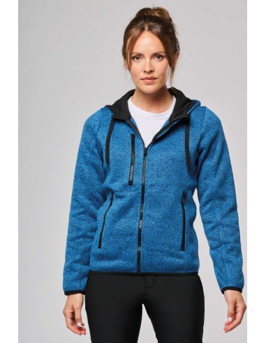 P-PA366-LADIES’ HEATHER HOODED JACKET